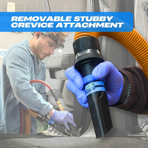 DETAIL DEMON Crevice Air+Vac Oval Attachment Compatible with Tornador Mini