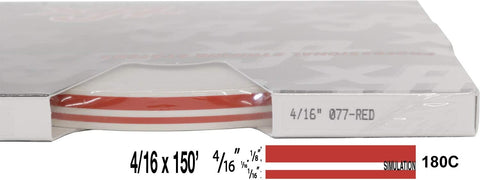 UP 4/16" X 150' STRIPE #77 RED