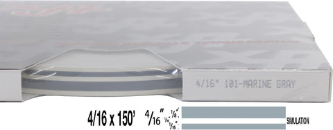 UP 4/16" X 150' STRIPE #101 GRAY