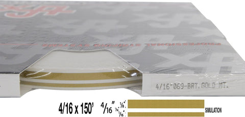 UP 4/16" X 150' STRIPE #69 GOLD