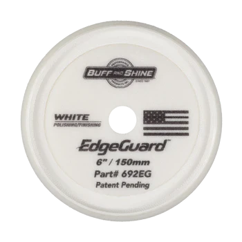 692EG - 6" White EdgeGuard™ Foam Pad - Polishing/Finishing