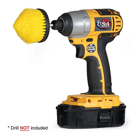 DRILL BRUSH, CONE YELLOW