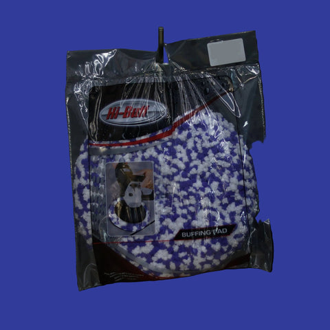 WHT/PURPLE MOFO MICROFIBER BUFF PAD- 6" X1.5"