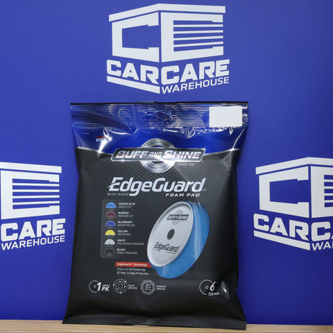 654EG - 6" Blue Coarse EdgeGuard™ Foam Pad - Heavy Cut