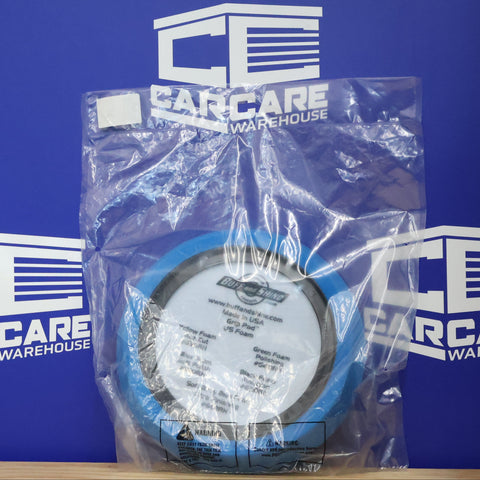 Buff & Shine 8" Blue Convoluted Face Foam Grip Pad #850WR