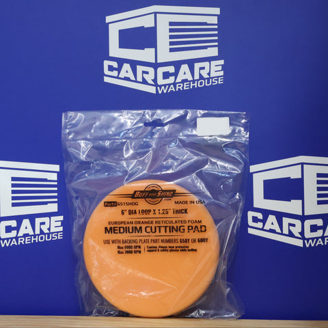 PAD, #6515HOG ORANGE FOAM CUT 6"