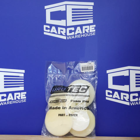 Buff & Shine 2" Uro-Tec™ Soft White Finishing Foam Grip Pad (4 PACK) #292BN