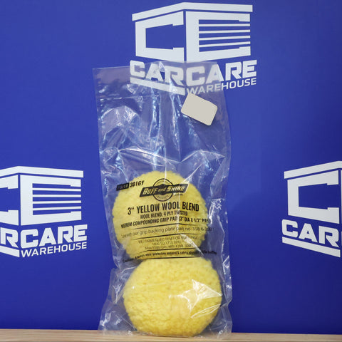 PAD, #301GY WOOL 3" (YELLOW) 2 PACK