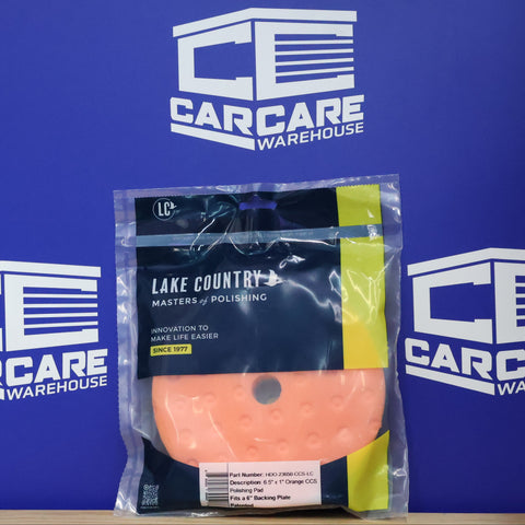 Lake Country HDO CCS Pad ORANGE 6.5"