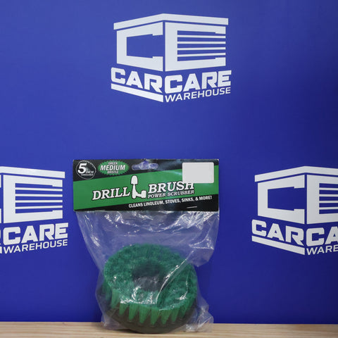 BRUSH, 5" GREEN THREADED STUD