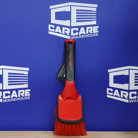 MAXSHINE Soft Grip Light Duty Rim Cleaning Brush with Medium Handle