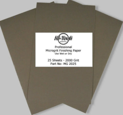 SANDPAPER, MICROGRIT (25 PK) 2000