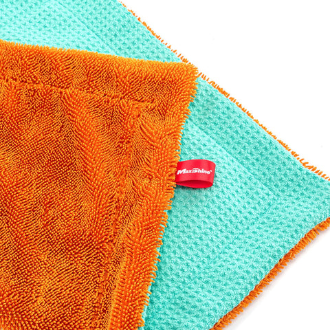Maxshine 1000GSM 16x16" Twisted Loop & Waffle Weave Colorful Cleaning Towel