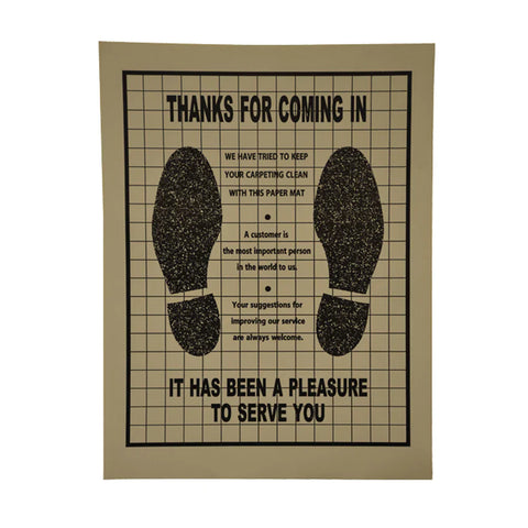 PAPER FLOOR MATS (POLY BACKED) 500
