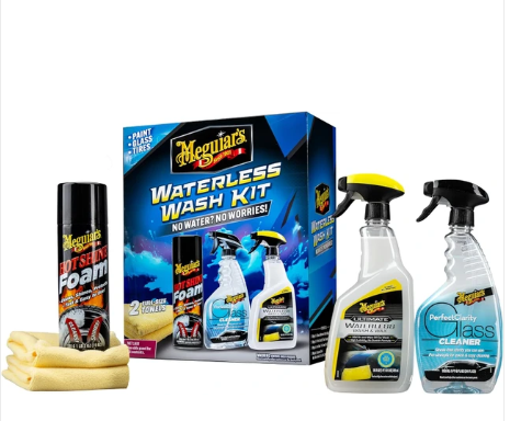 Meguiar's Waterless Wash Kit for Car Detailing and Paint Protection (G251025)
