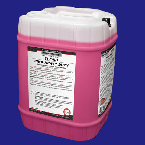 TEC PINK GLASS CLEANER CONC. 5 GAL TEC481