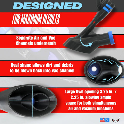 DETAIL DEMON Air+Vac Oval Attachment for the Tornador Z-014