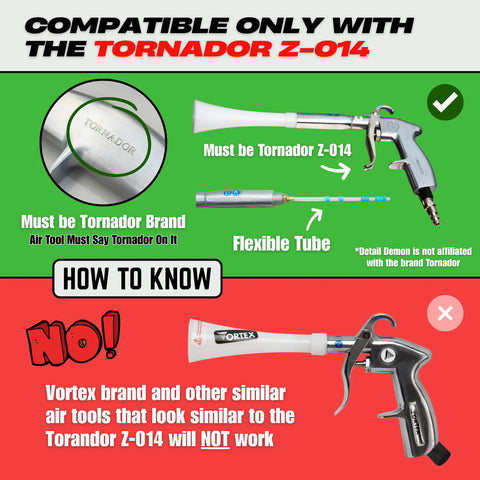 DETAIL DEMON Air+Vac Oval Attachment for the Tornador Z-014