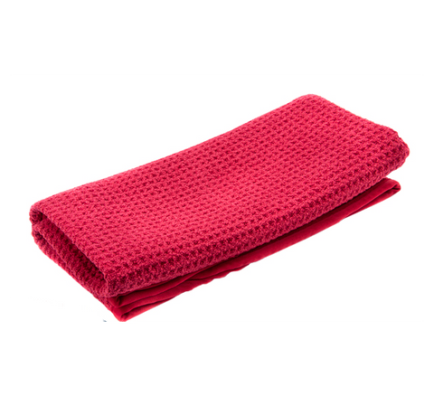 WAFFLE WEAVE GLASS TOWEL 16X24