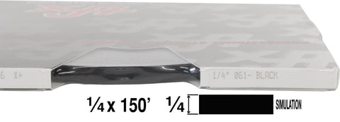 UP 1/4" STRIPE 150' #61 BLACK