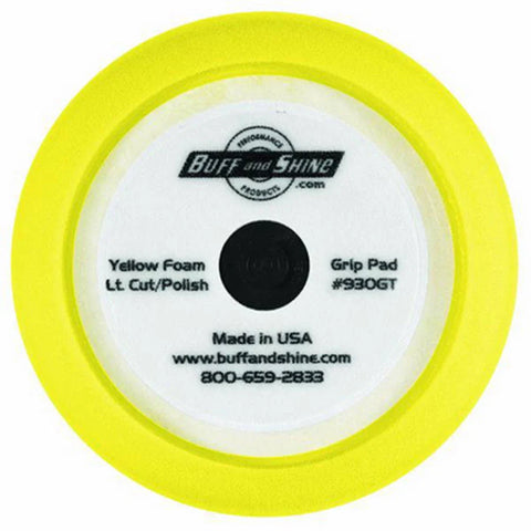 Buff & Shine YELLOW FOAM LT, CUT/POLISHING #930G