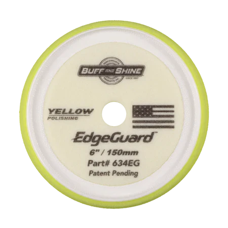 634EG - 6" Yellow EdgeGuard™ Foam Pad - Polishing