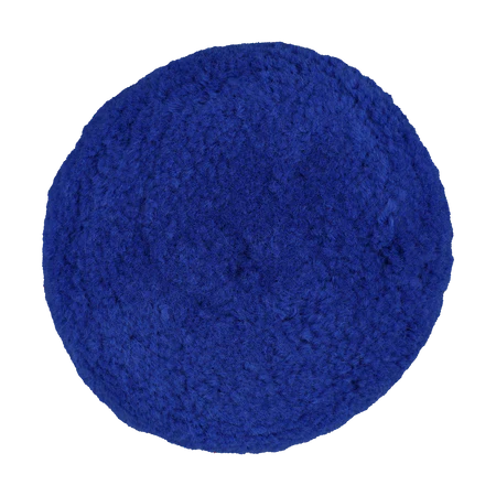 Buff & Shine 7503BG - 7.5" 100% Blue Wool (4 Ply Twist) Grip Wool Pad - Cutting