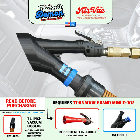 DETAIL DEMON Air+Vac Attachment for the Tornador Mini Z-007