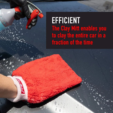 CLAY MITT RED DOUBLE SIDED WASH