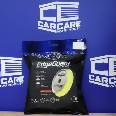 Buff & Shine EdgeGuard Foam Pad, Yellow, Polishing, 5" / 130mm 2 PACK #534EG