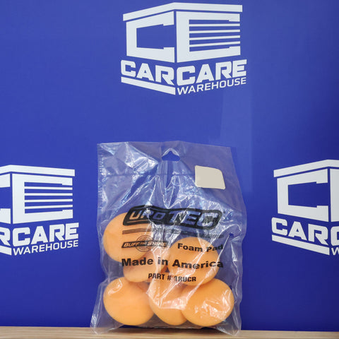 Uro-Tec™ Orange Medium Cut/Heavy Polishing Foam Pad (6 PACK) #180CR