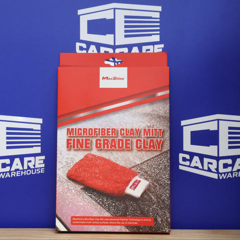 MAXSHINE CLAY MITT, RED MICROFIBER