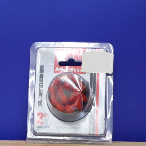 DRILL BRUSH, 2" RED MAXSHINE