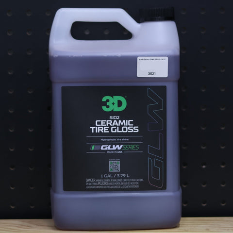 3D GLW Series SiO2 Ceramic Tire Gloss 1 Gallon