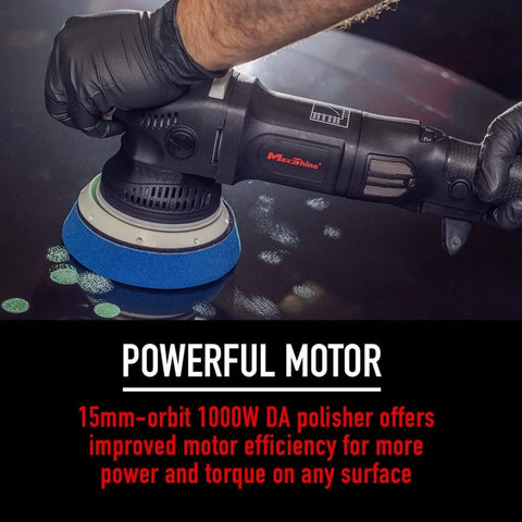 M15 Pro Dual Action Polisher | 15mm Throw, 5” Backing Plate, 1000W Motor
