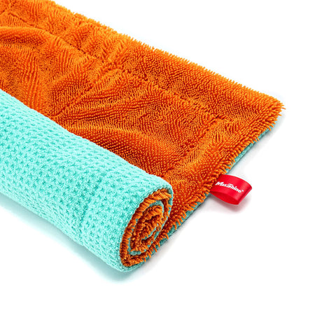 Maxshine 1000GSM 16x16" Twisted Loop & Waffle Weave Colorful Cleaning Towel