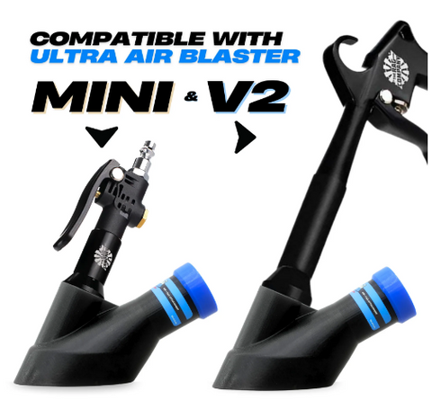 DETAIL DEMON Air+Vac Oval Attachment for the Rag Company Ultra Air Blaster Version 2 & Mini